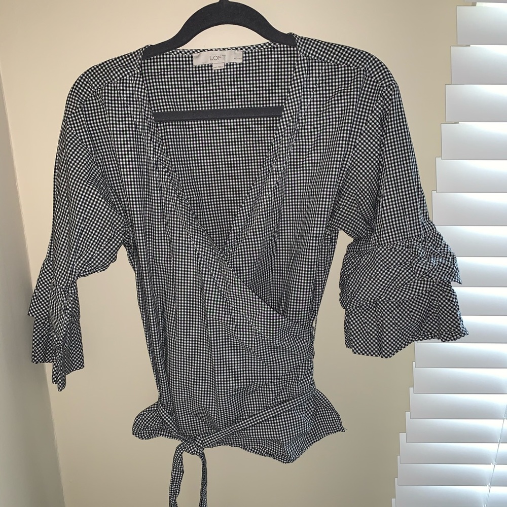 Anne Taylor Loft Wrap Shirt